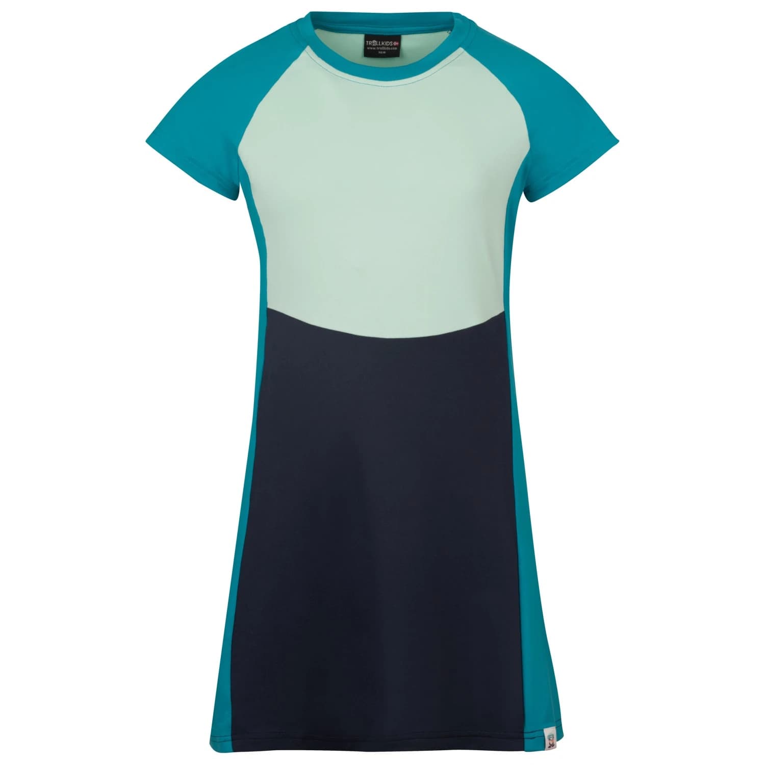 Детска рокля Trollkids Girl's Senja Dress - Navy / Dark Turquoise