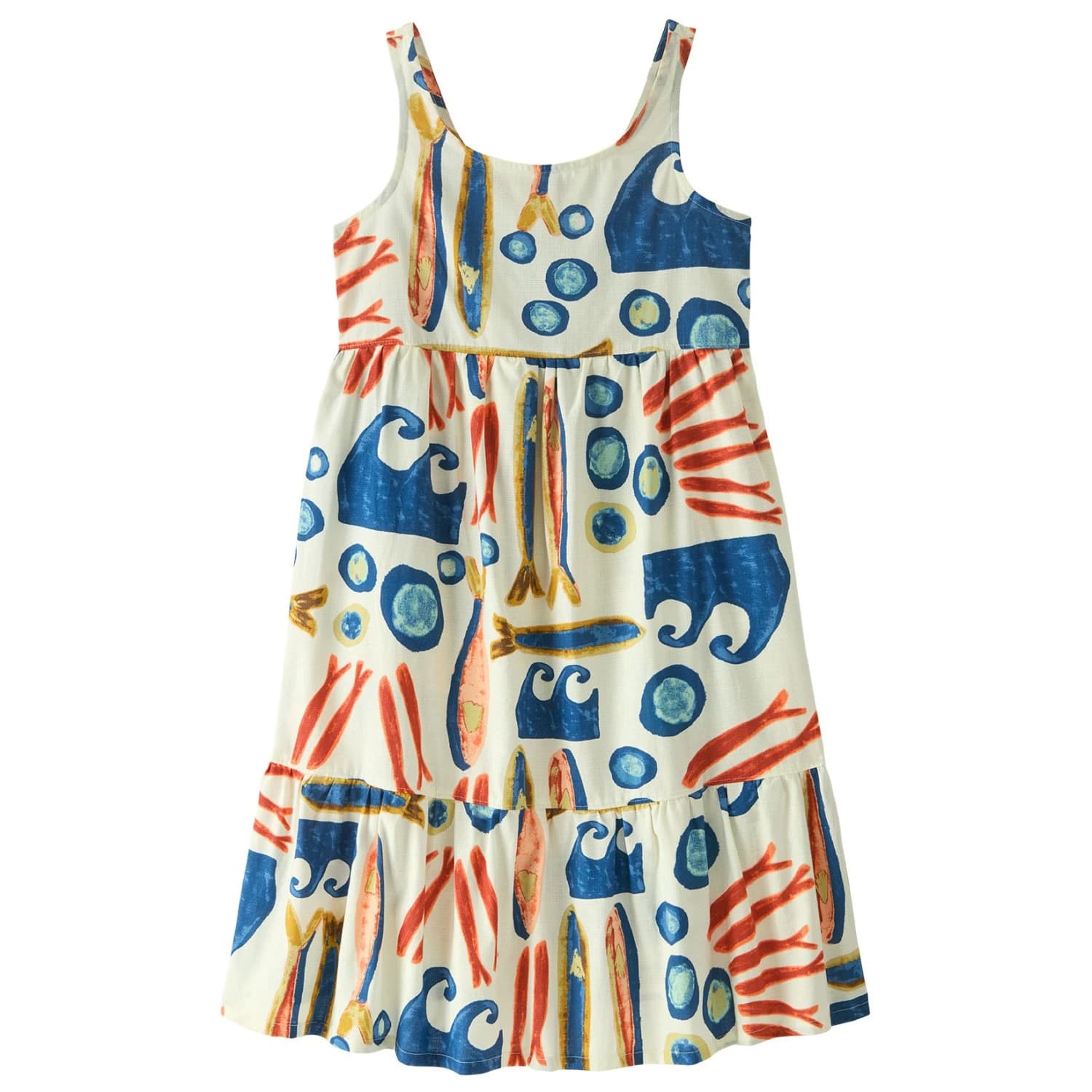 Детска рокля Patagonia Kid's Tidal Threads Dress - Sardines: Natural