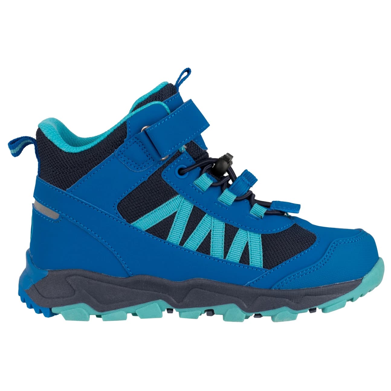 Детски туристически обувки Trollkids Kid's Tronfjell Hiker Mid Walking boots - Cobalt Blue / Dusky Turquoise / Dark Navy