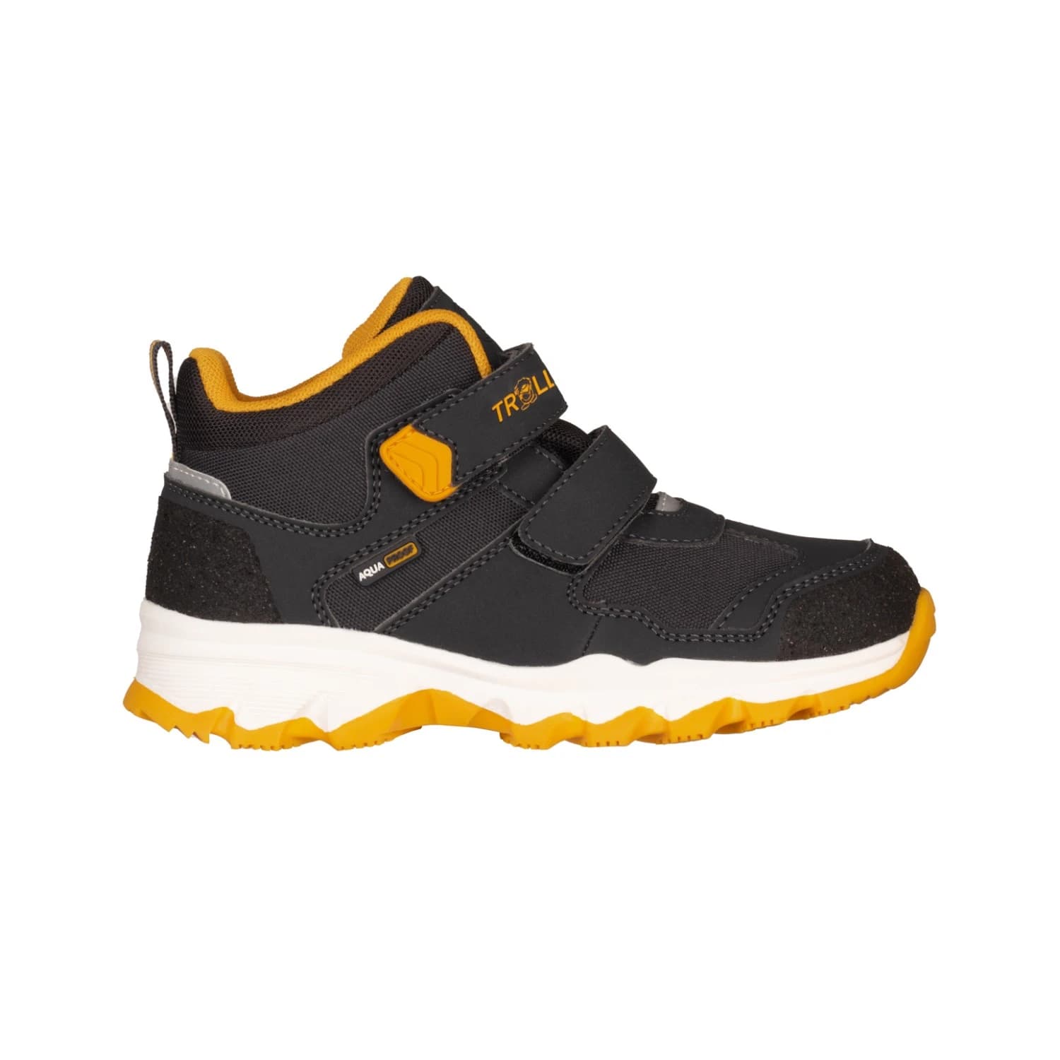 Детски туристически обувки Trollkids Kid's Kjerag Hiker Walking boots - Anthracite, Golden Yellow