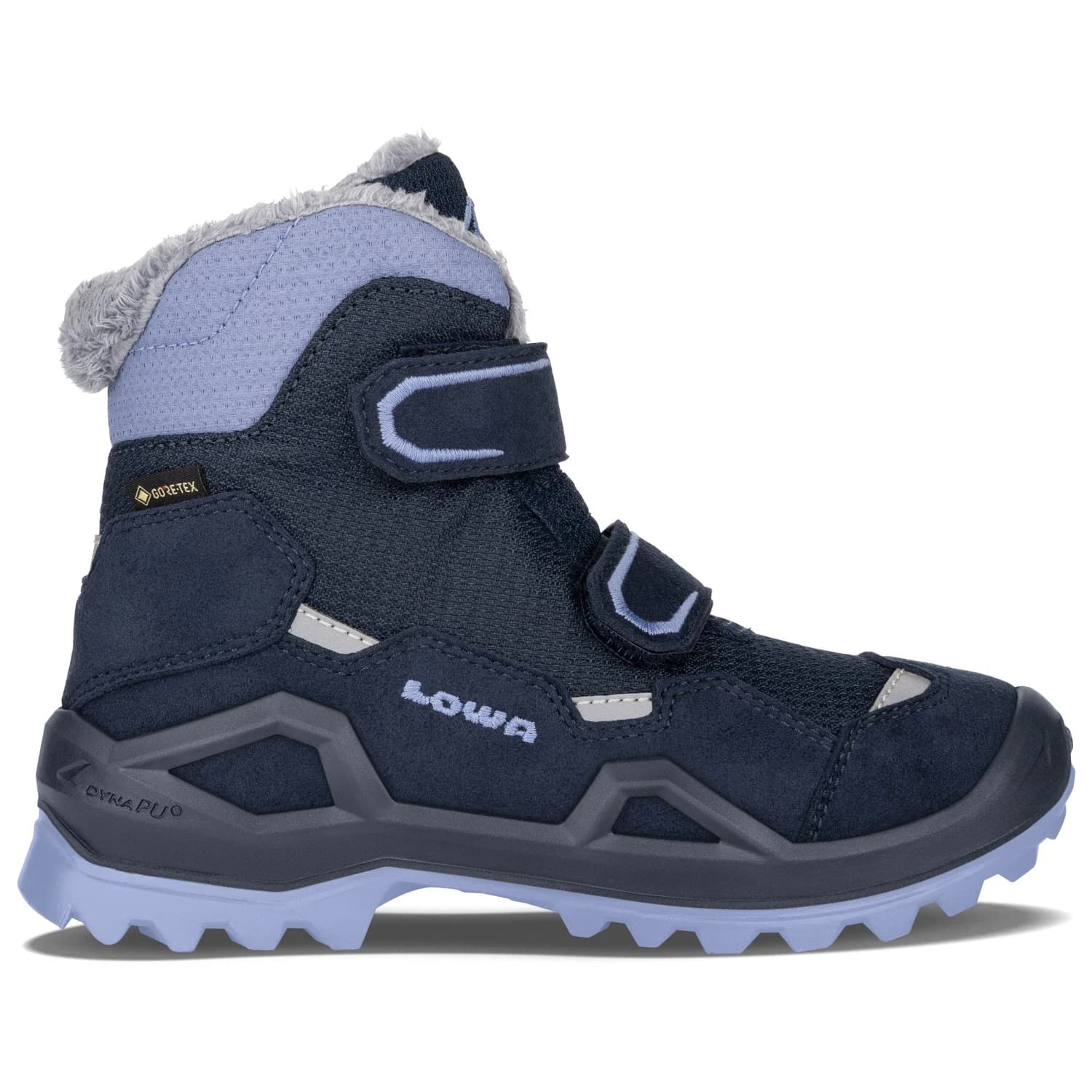 Детски зимни ботуши Lowa Kid's Milo Evo GTX Mid Junior Winter boots - Navy / Lavendel