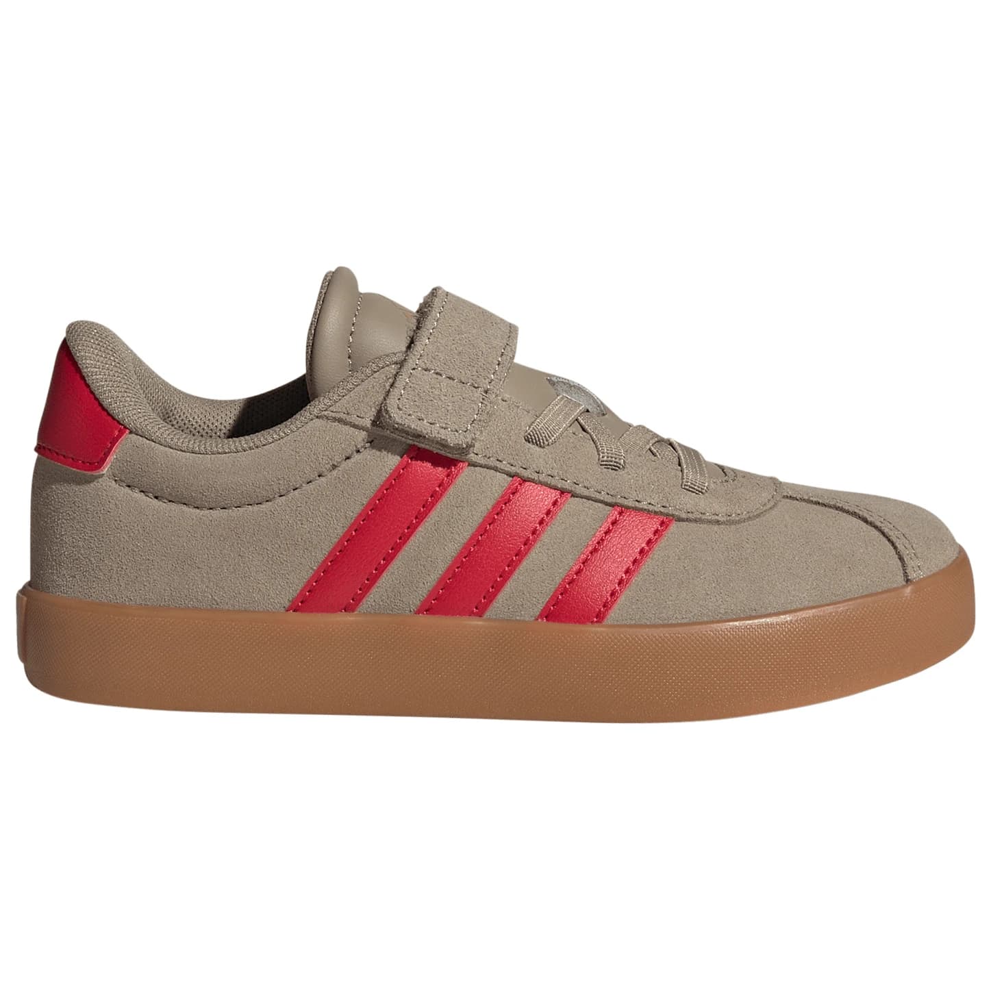 Детски маратонки adidas Kid's VL Court 3.0 EL Sneakers - Blanch Cargo / Pure Ruby / Gold Met.