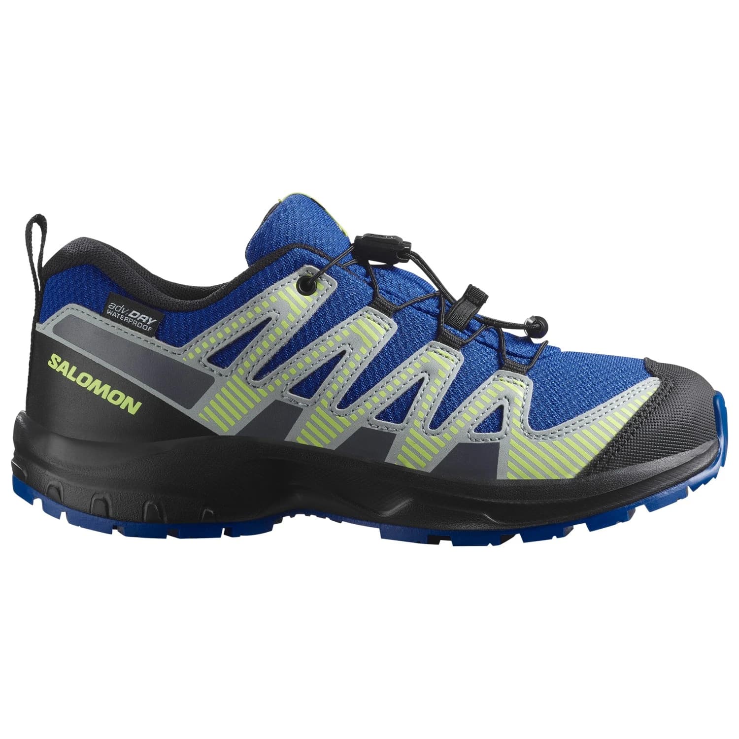 Детски мултиспорт обувки Salomon Kid's XA Pro V8 Waterproof Multisport shoes - Nautical Blue / Black / Sharp Green