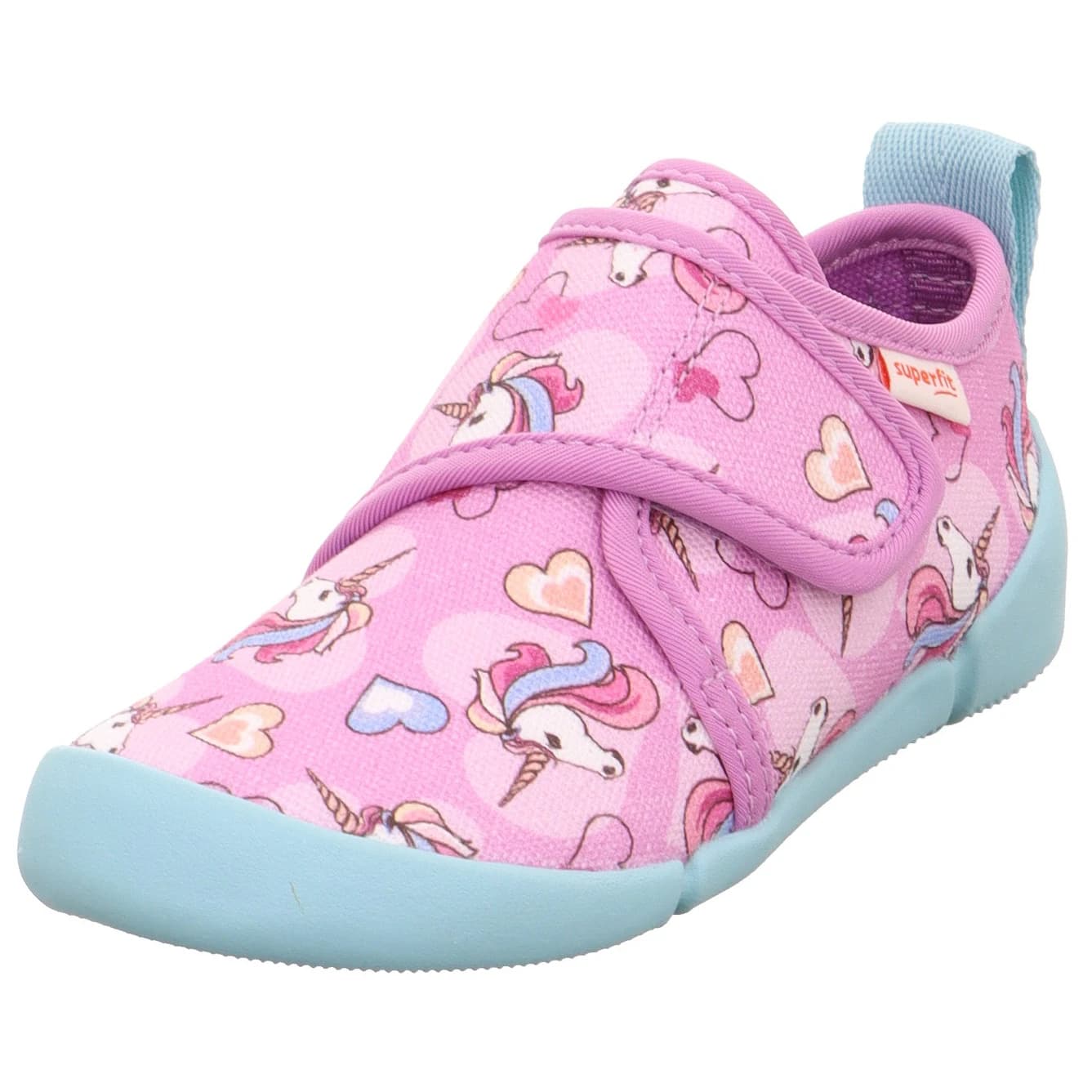 Детски пантофи Superfit Kid's Venti House slippers - Rosa / Mehrfarbig