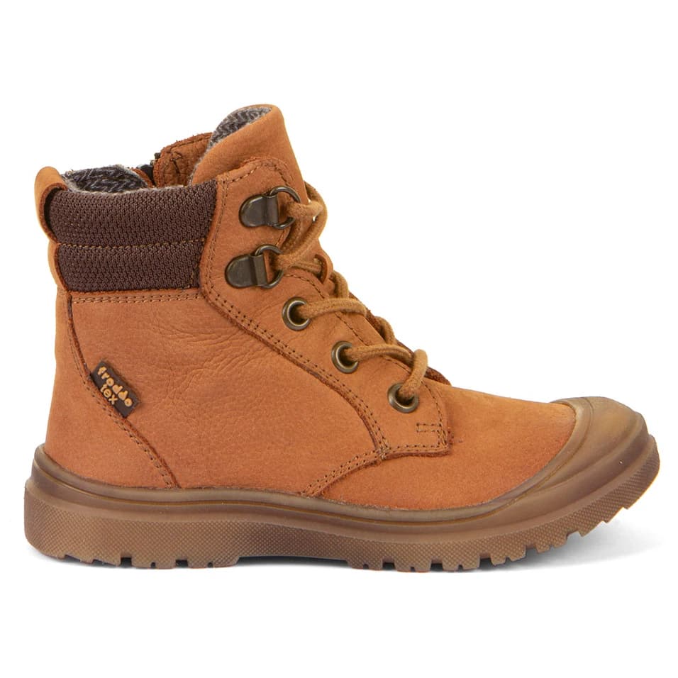 Детски ежедневни боти Froddo Kid's Tylas Tex Laces Casual boots - Cognac