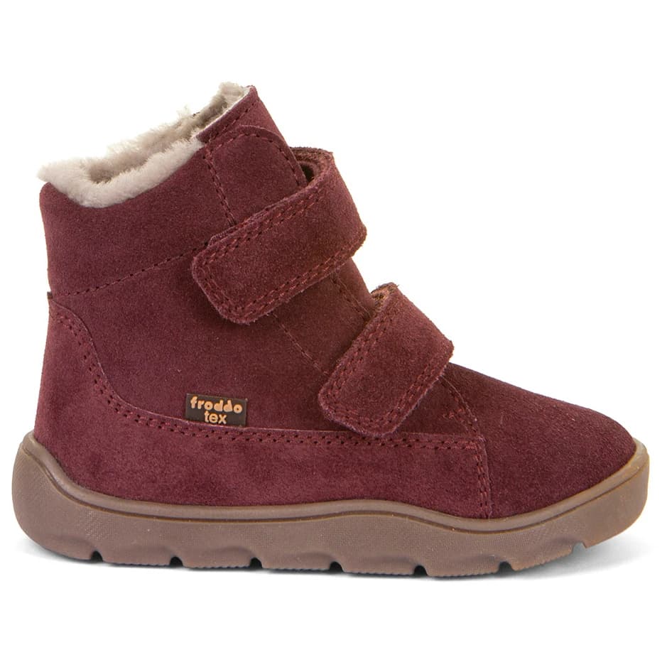 Детски зимни ботуши Froddo Kid's Zeru Tex Furry Barefoot Winter boots - Bordeaux