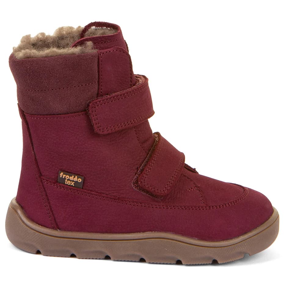 Детски зимни ботуши Froddo Kid's Zeru Tex Winter Barefoot Winter boots - Bordeaux