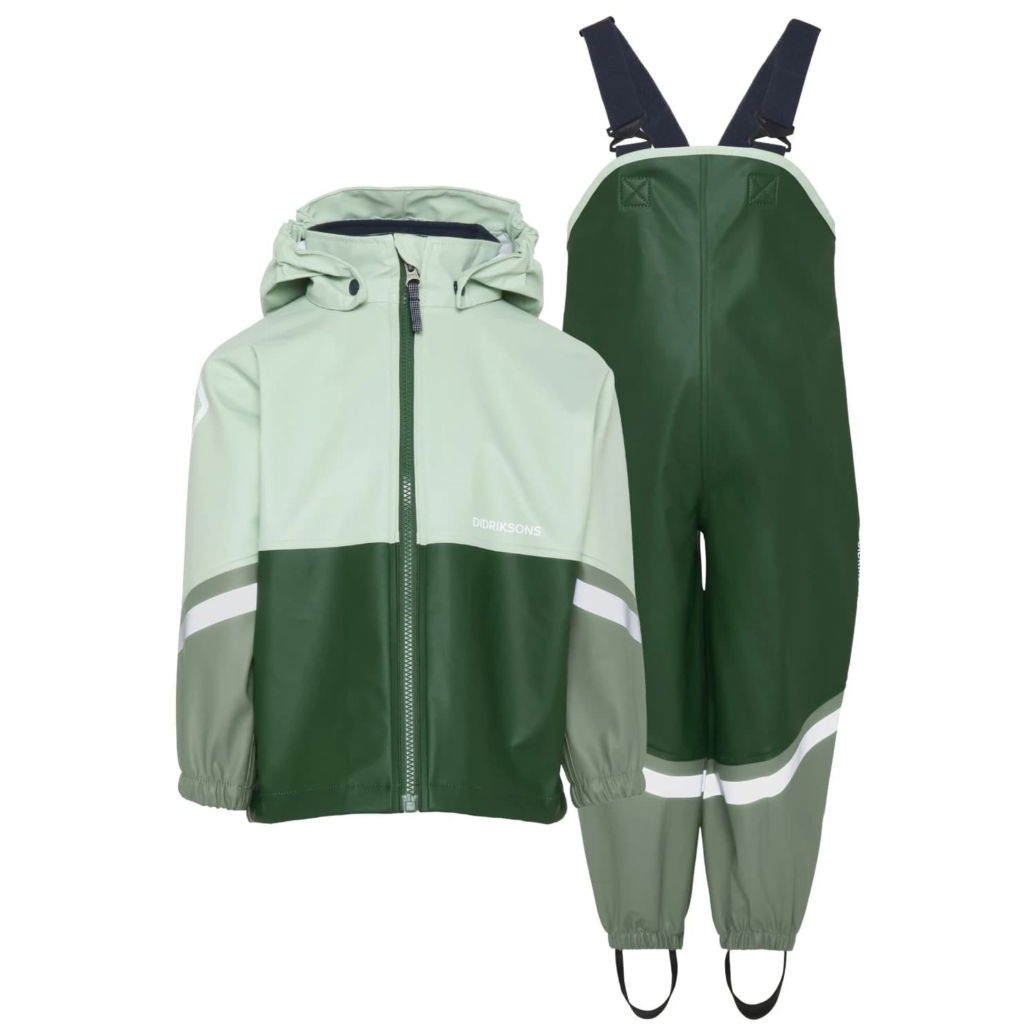 Детска грейка Didriksons Kid's Waterman Set 12 Rain set - Pine Green