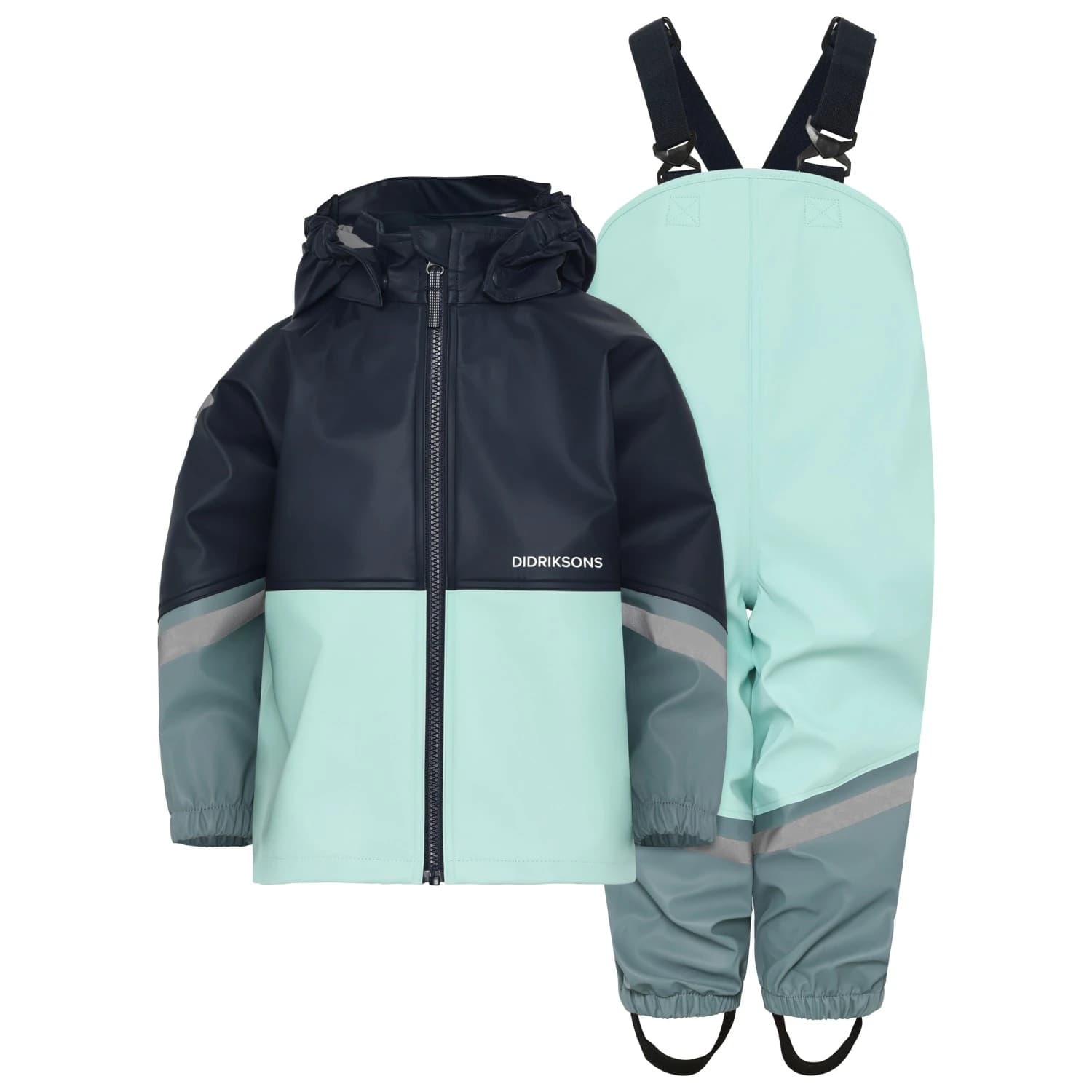 Детска грейка Didriksons Kid's Waterman Set 12 Rain set - Ocean Mint