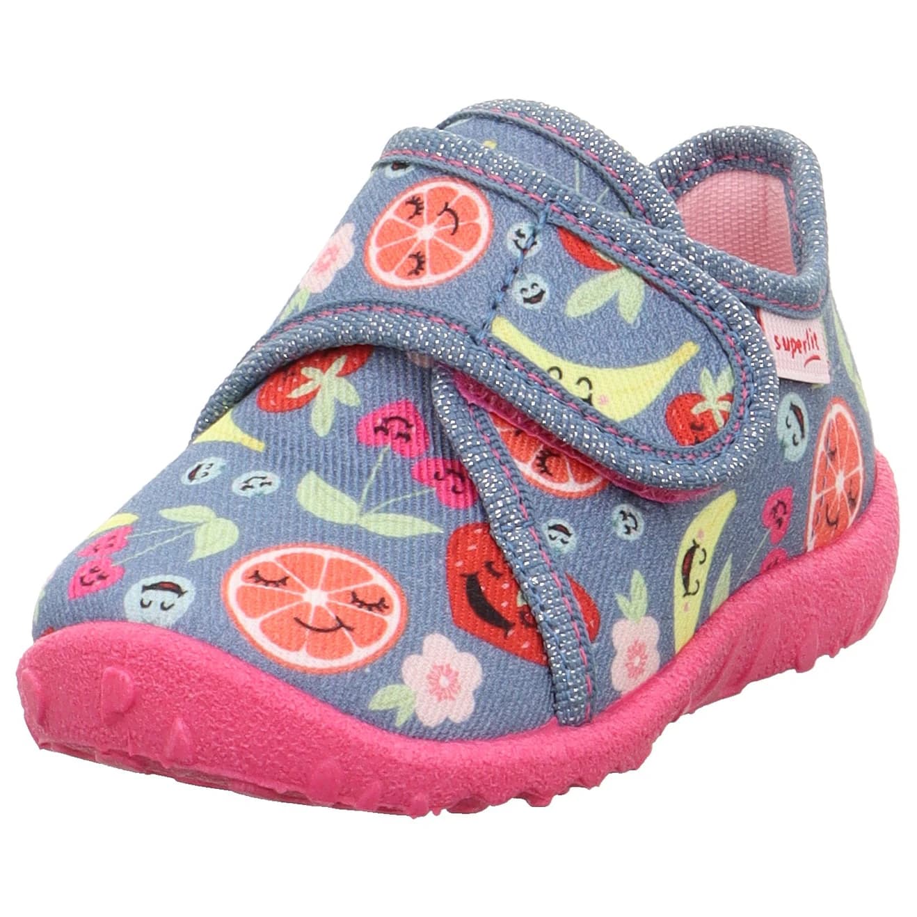Детски пантофи Superfit Kid's Spotty House slippers - Blau