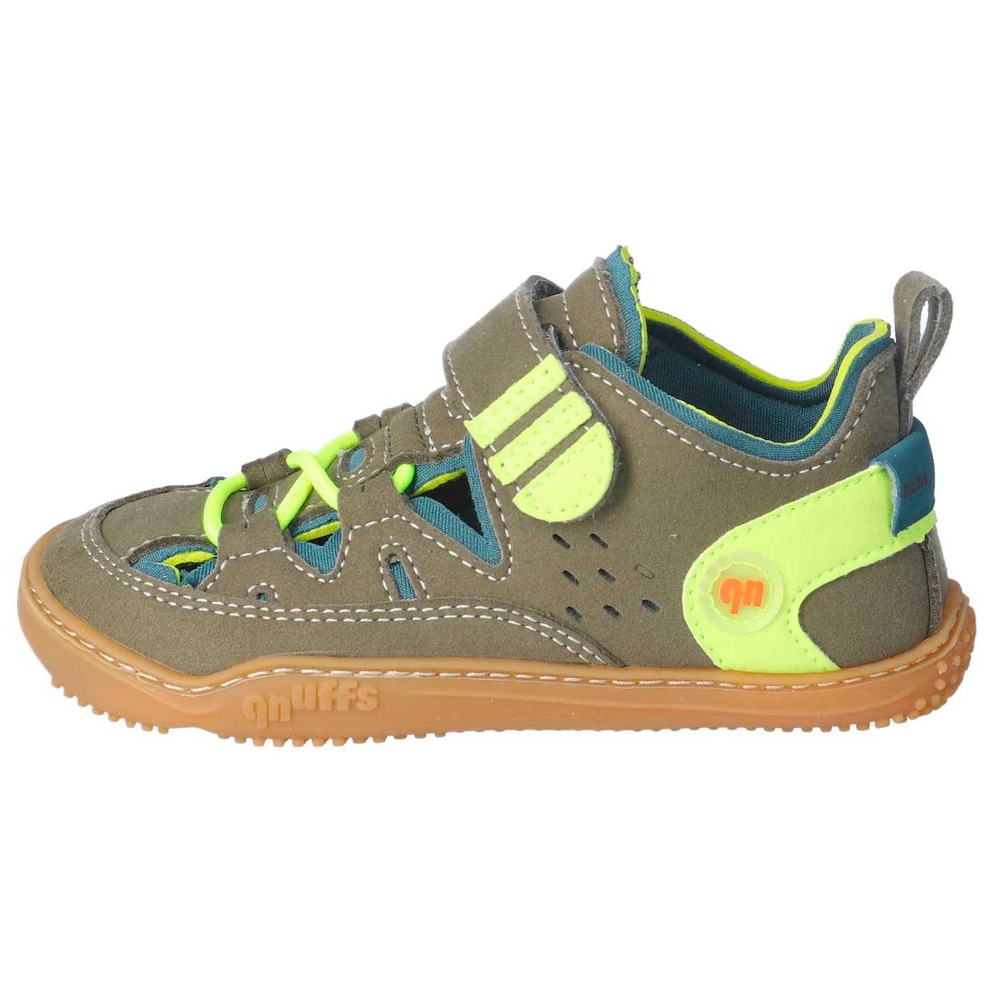 Детски сандали qnuffs Kid's Lerche Sandals - Oliv / Storm