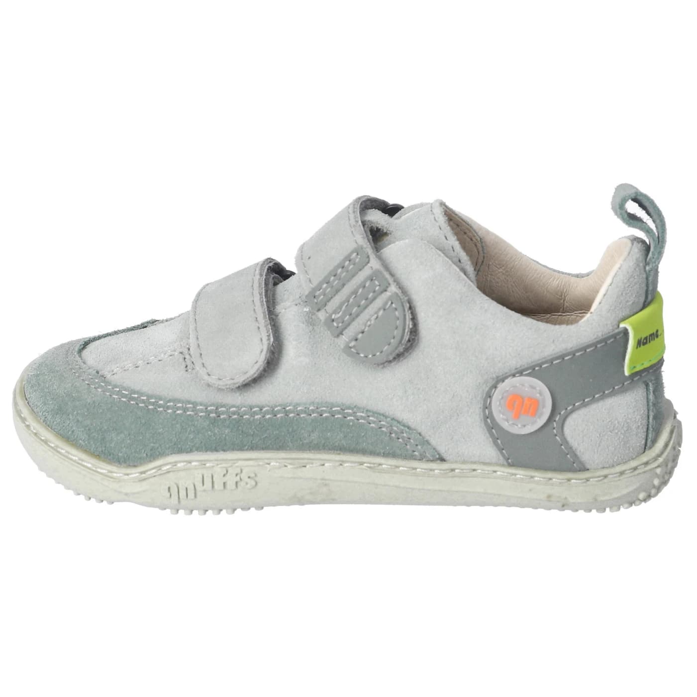 Детски обувки barefoot qnuffs Kid's Ahorn Leather Barefoot shoes - River / Salbei
