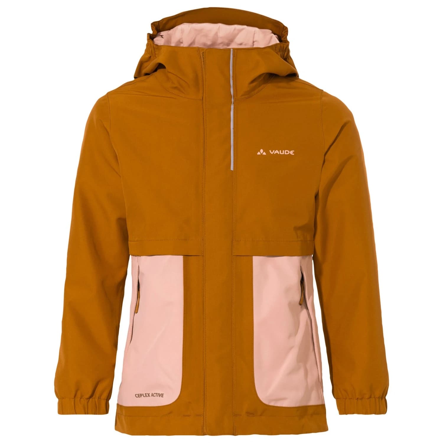 Детско 3-в-1 яке Vaude Kid's Campfire 3in1 Jacket Girls 3-in-1 jacket - Silt Brown / Rose