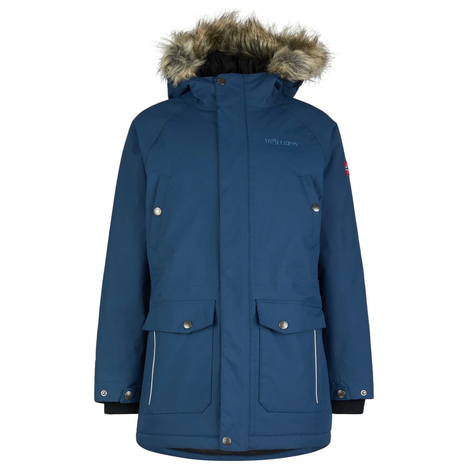 Детско яке парка Trollkids Kid's Nordkapp Jacket Parka - Mystic Blue