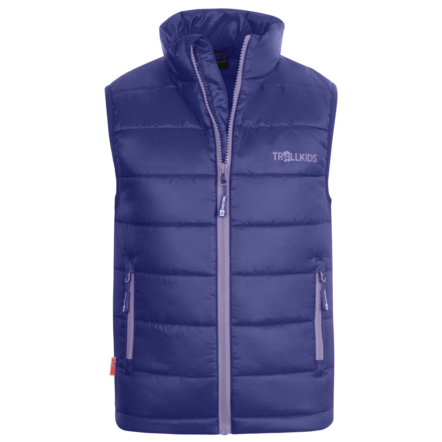 Детски синтетичен елек Trollkids Kids Trondheim Vest Synthetic vest - Dark Purple / Lavender