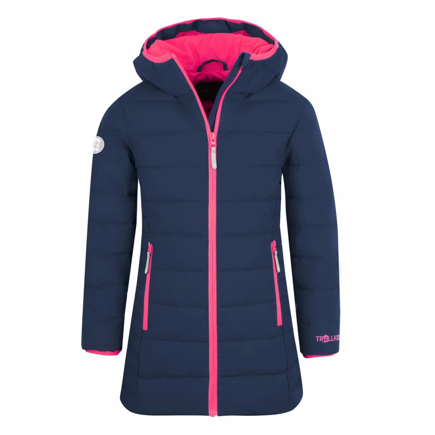 Детско палто Trollkids Girl's Stavanger Coat - Navy / Pink