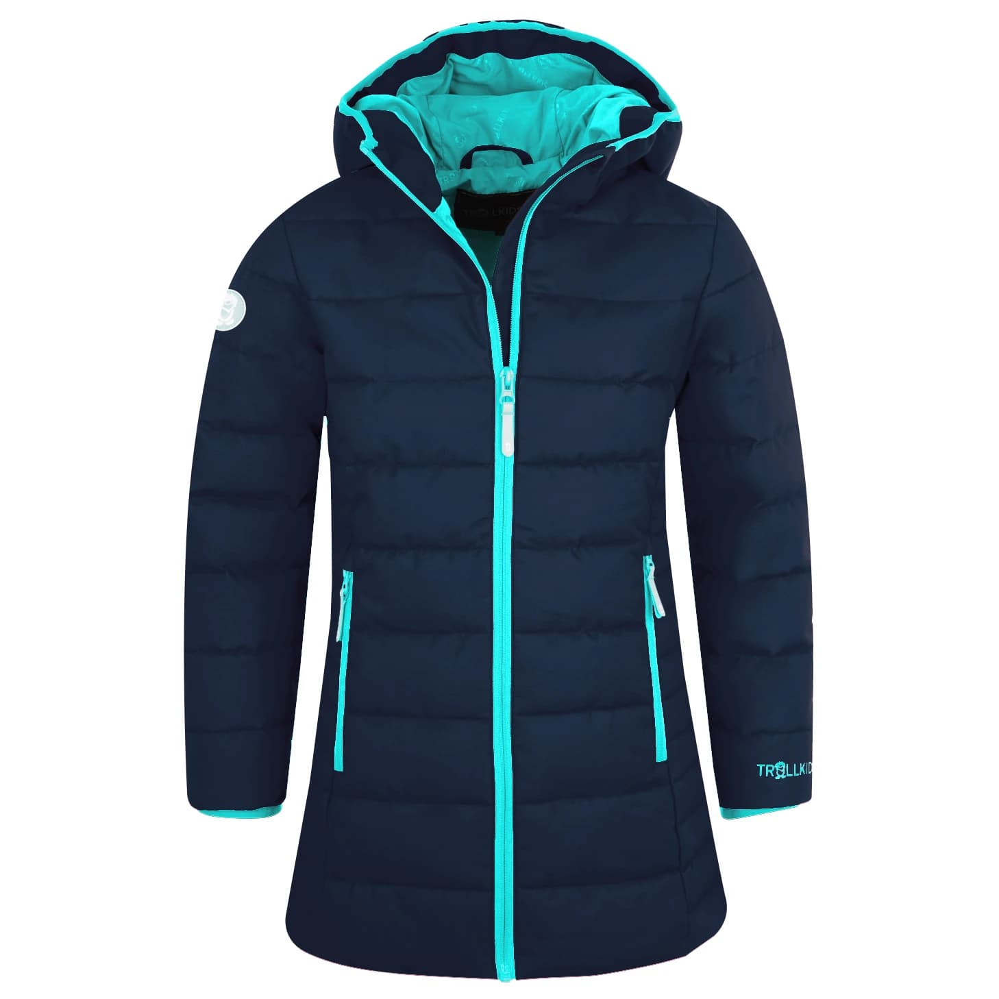 Детско палто Trollkids Girl's Stavanger Coat - Navy / Mint