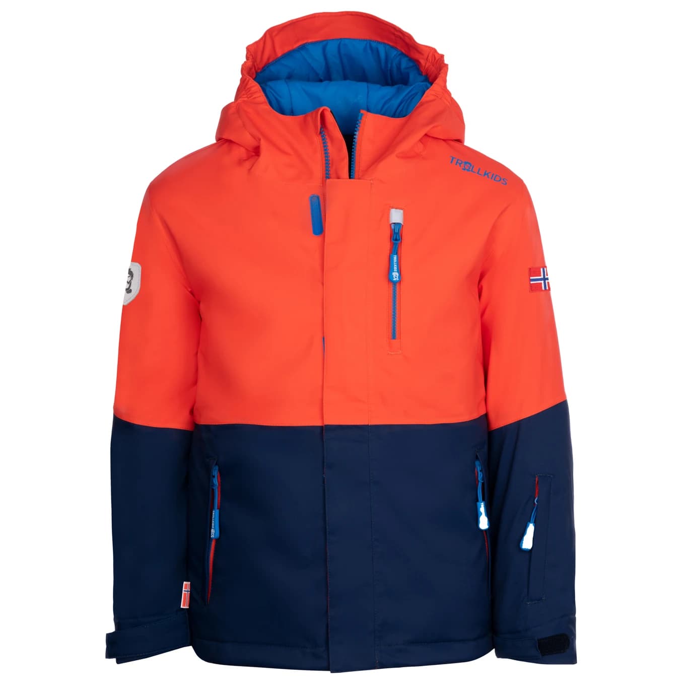 Детско ски яке Trollkids Kid's Hallingdal Jacket Winter jacket - Flame Orange / Navy