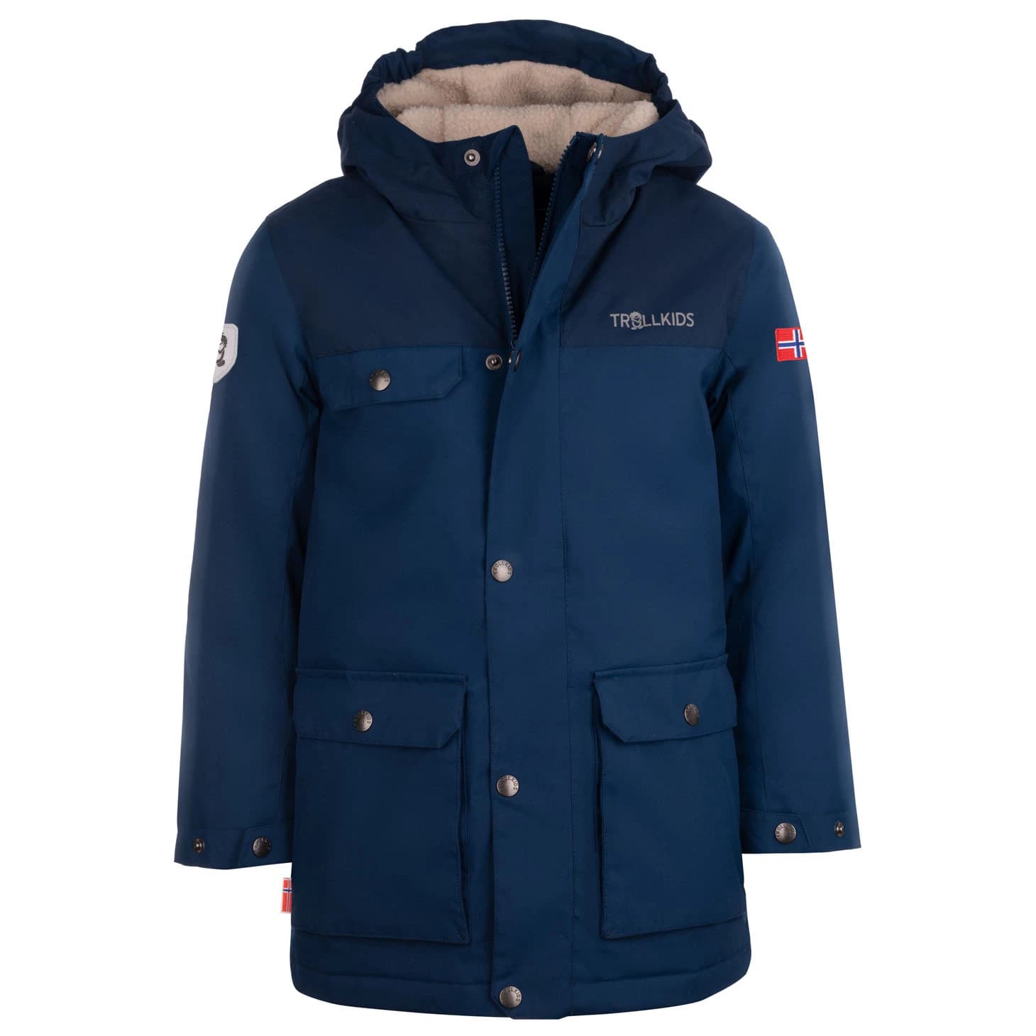 Детско яке парка Trollkids Kid's Gudvangen Jacket Parka - Mystic Blue