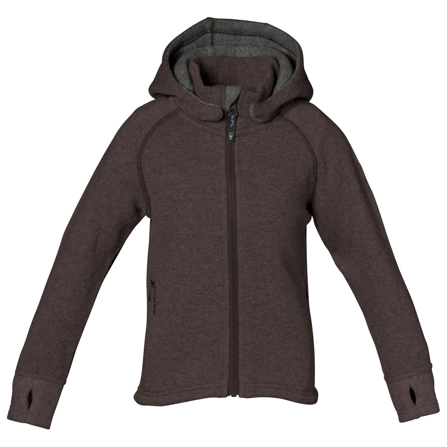 Детско вълнено яке Isbjörn Kid's Shaun Hoodie Wool jacket - Espresso