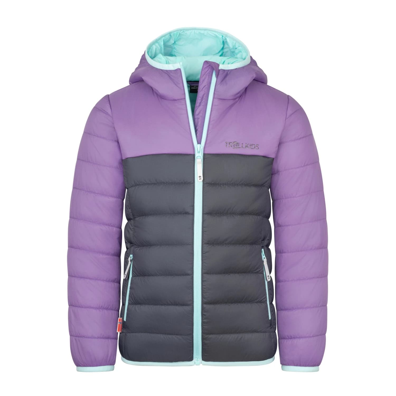 Детско синтетично яке Trollkids Girl's Eikefjord Jacket Synthetic jacket - Violet Sorbet / Graphite