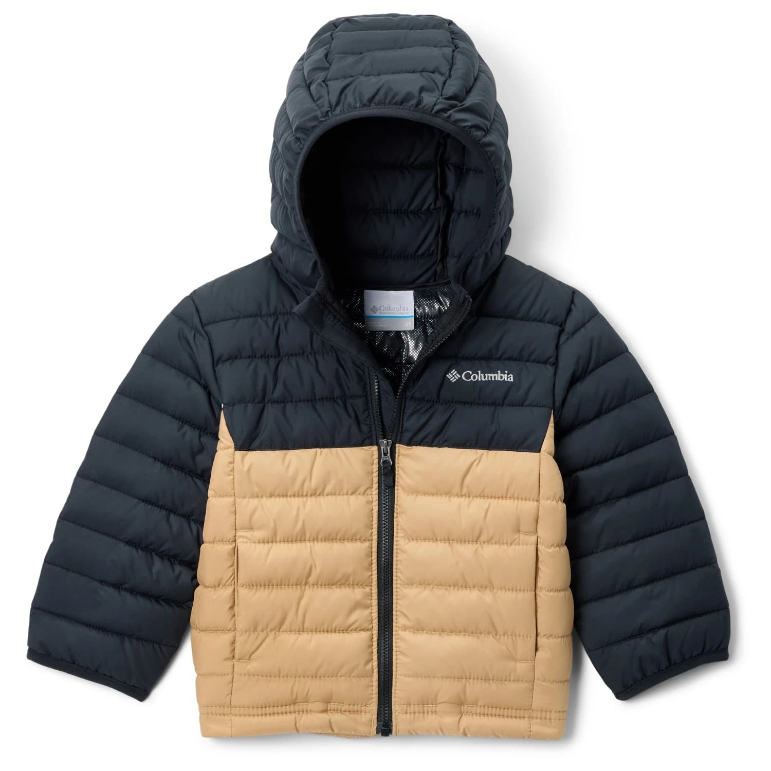 Детско синтетично яке Columbia Kid's Powder Lite II/2 Hooded Jacket Synthetic jacket - Brown