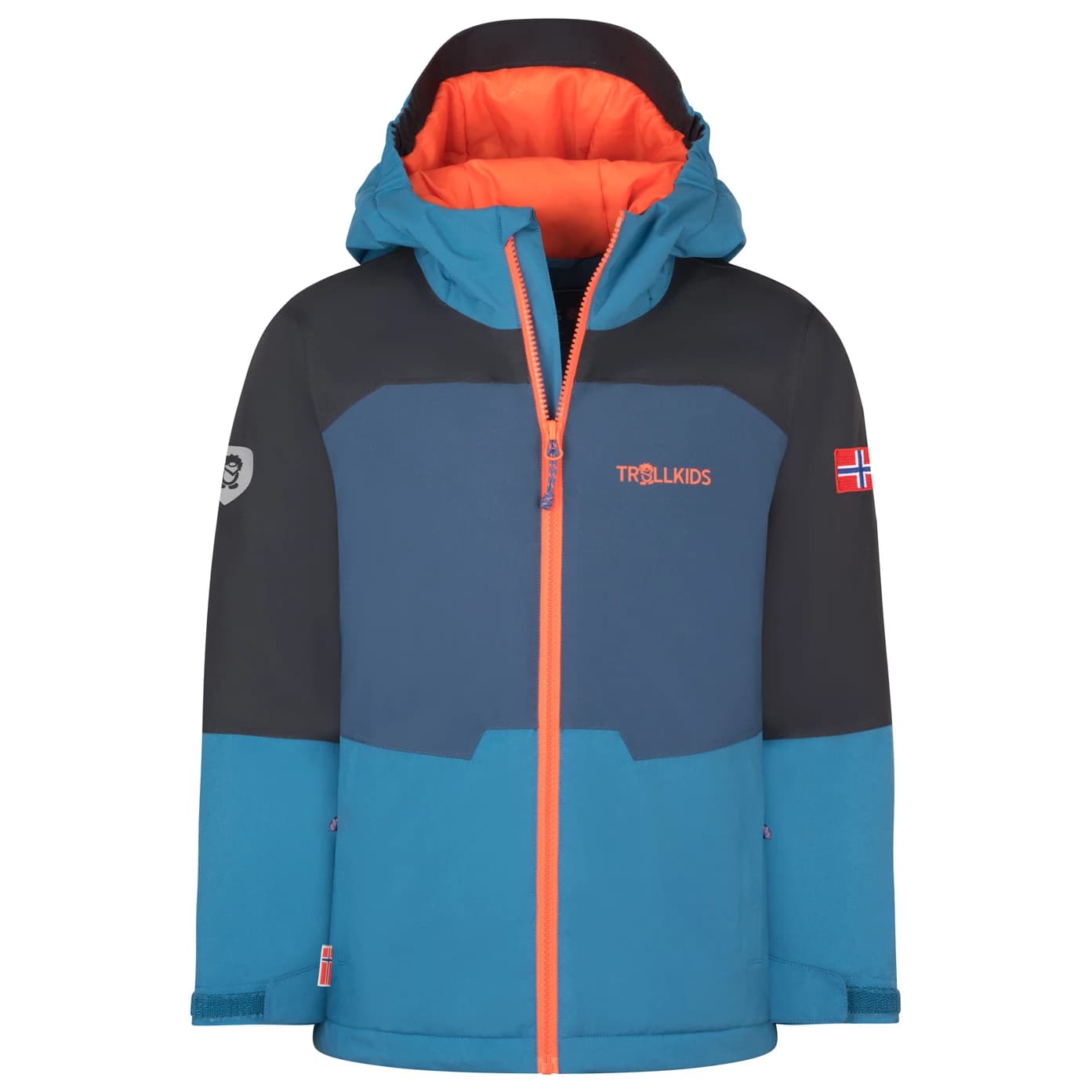 Детско зимно яке Trollkids Kid's Hardanger Jacket Winter jacket - Nordic Blue / Mystic Blue / Black