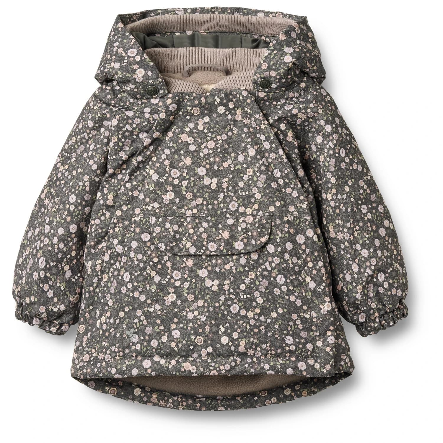 Детско зимно яке WHEAT Kid's Sascha Winter jacket - Black Sea Open Flowers