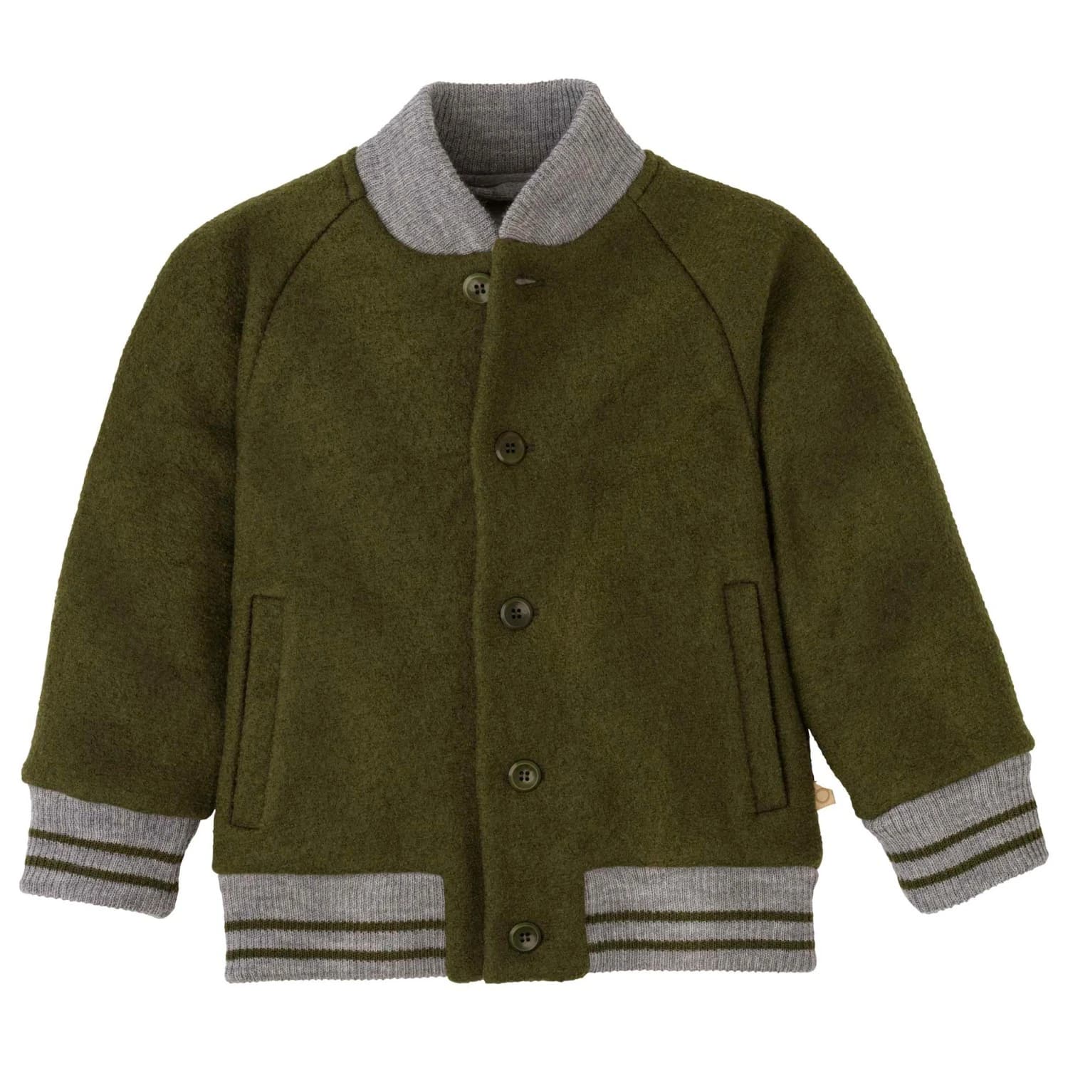 Детско вълнено яке Disana Kid's College-Jacke Wool jacket - Oliv