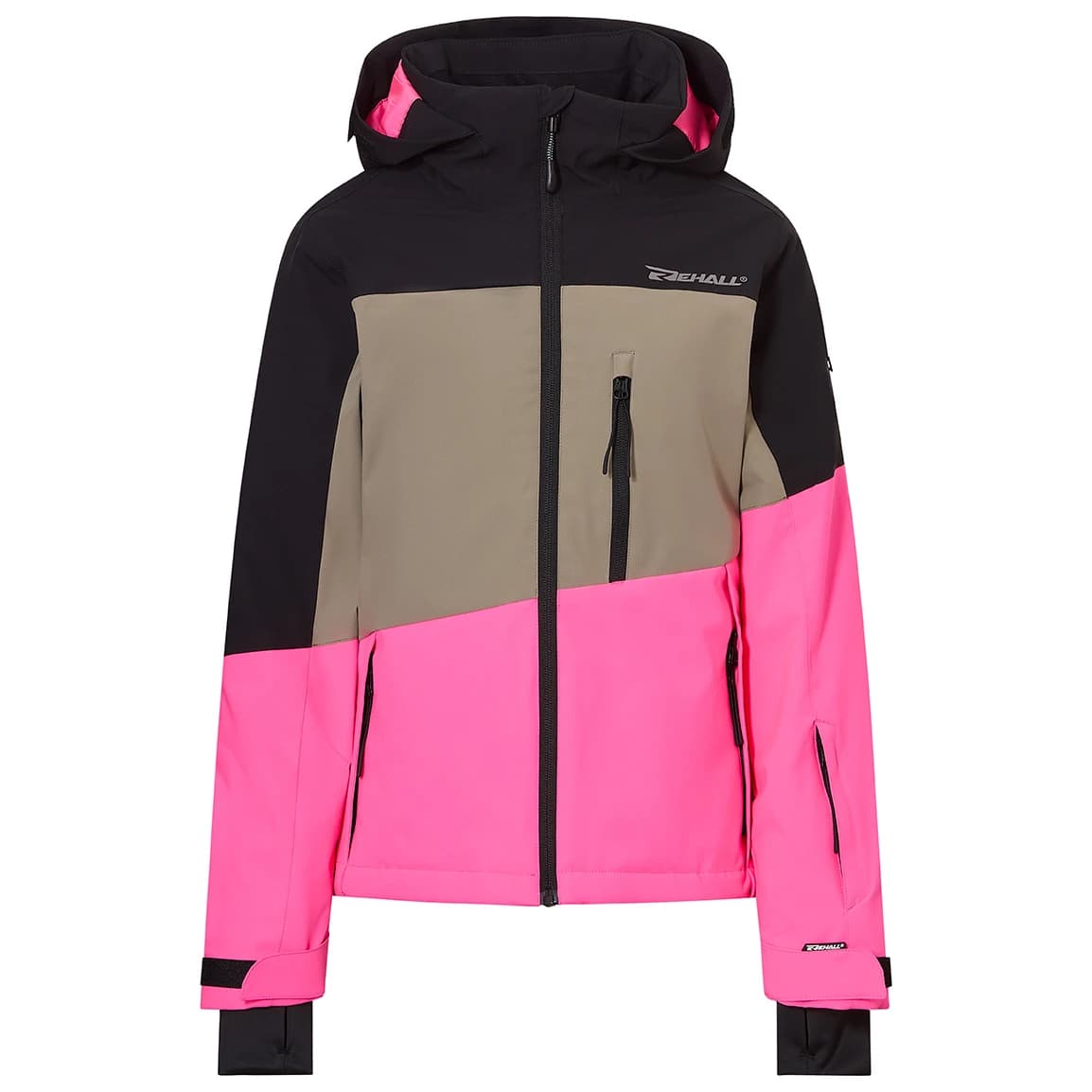 Детско ски яке Rehall Kid's Liv Ski jacket - Neon Pink