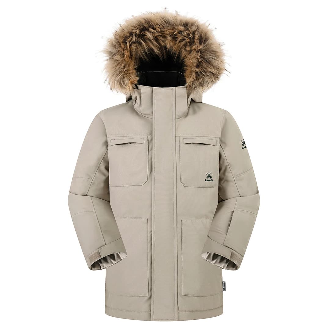 Детско яке парка Kamik Kid's Enzo Parka - Sand