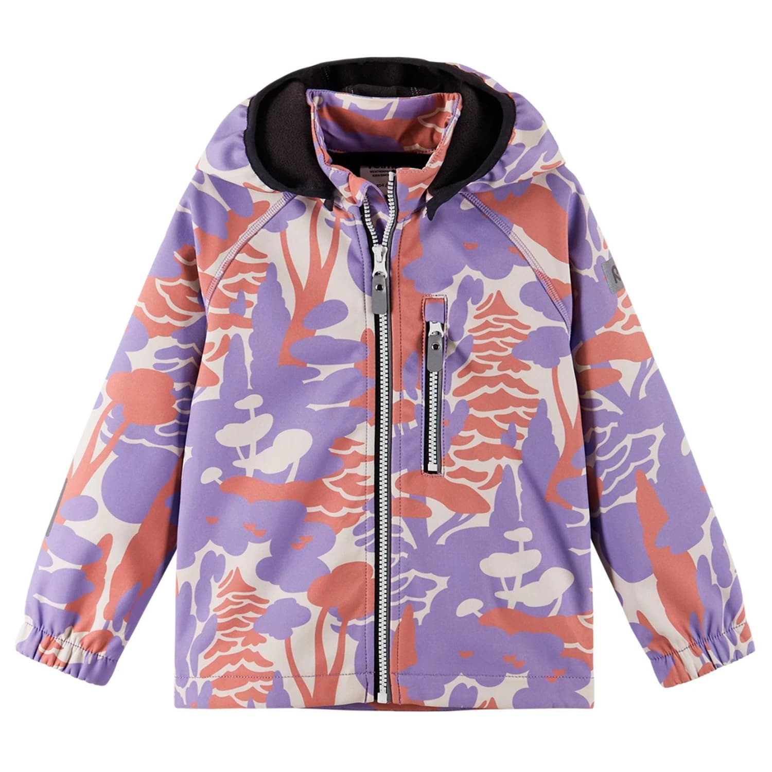 Детско софтшел яке Reima Kid's Vantti Softshell jacket - Blooming Lilac AOP