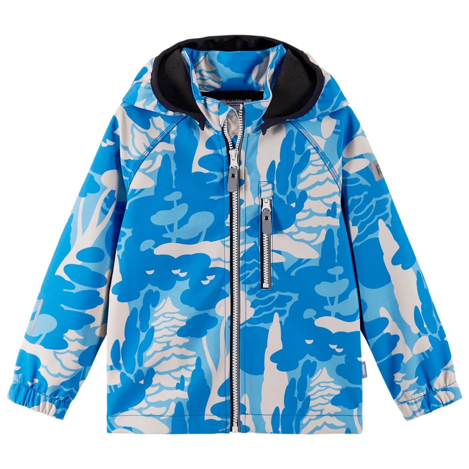 Детско софтшел яке Reima Kid's Vantti Softshell jacket - Cool Blue AOP