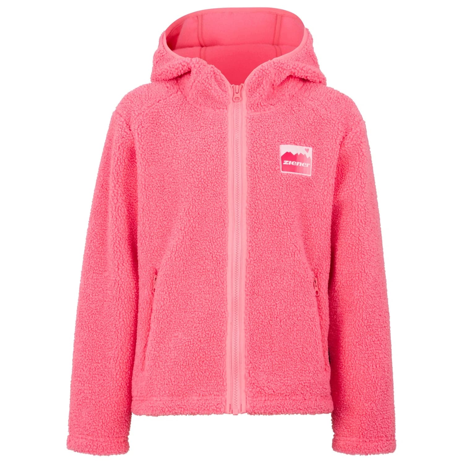 Детско поларено яке Ziener Kid's Juha-Z Fleece jacket - Strawberry Sorbet