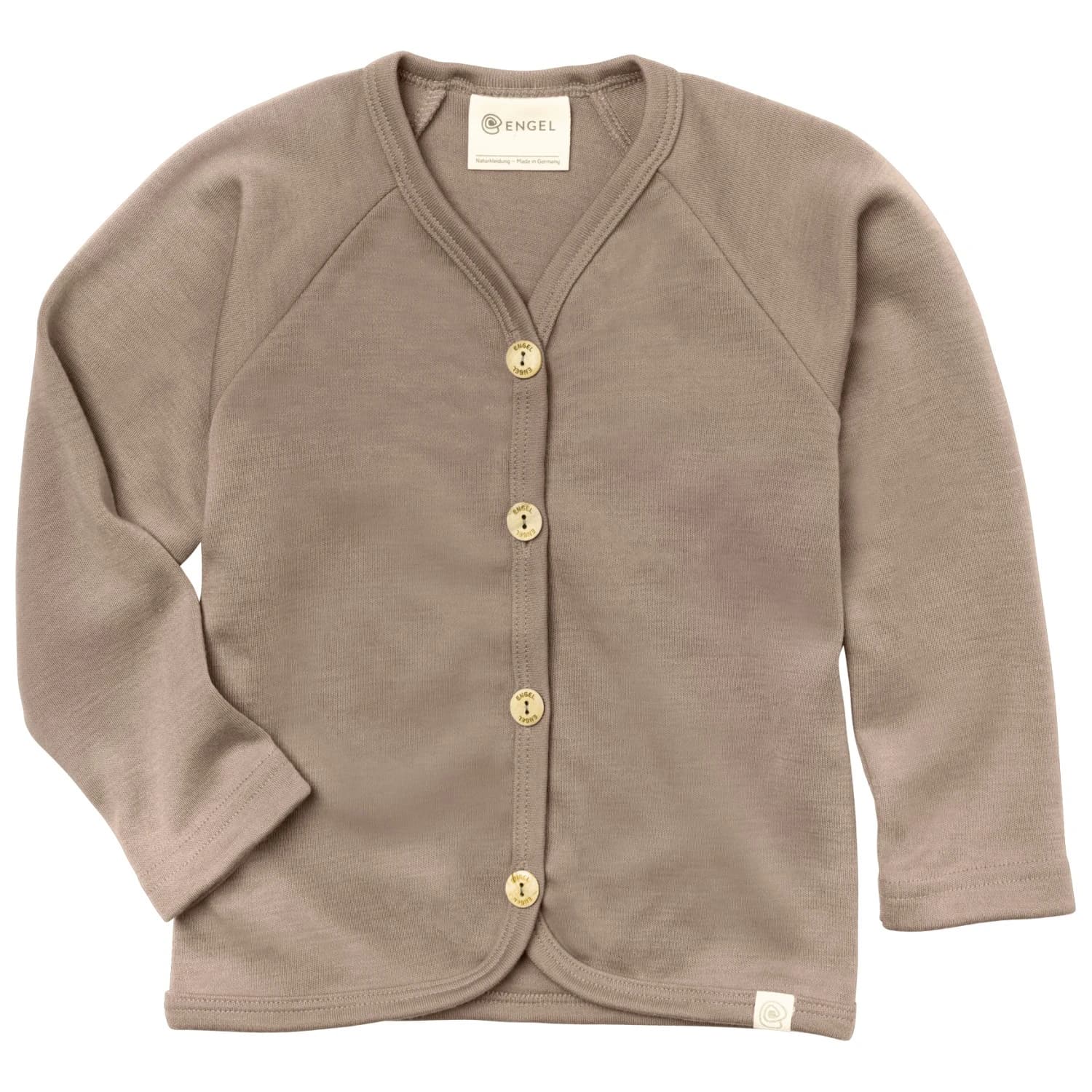 Детско вълнено яке Engel Kid's Cardigan Cardigan - Sand