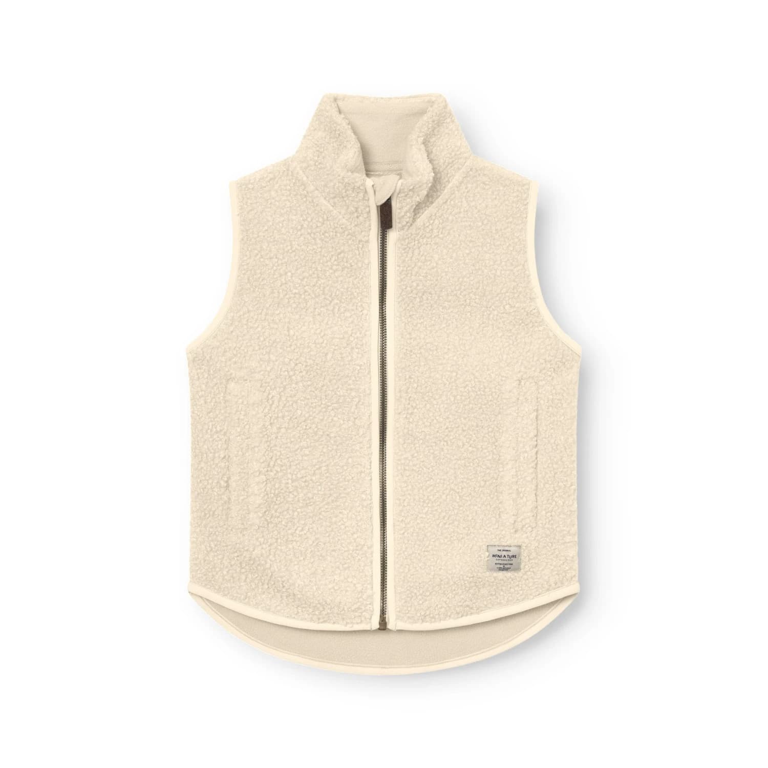 Детски поларен елек Mini A Ture Kid's Matbattal Vest Fleece vest - Angora Cream