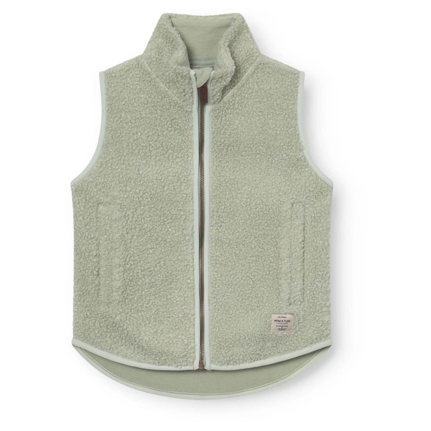 Детски поларен елек Mini A Ture Kid's Matbattal Vest Fleece vest - Desert Sage