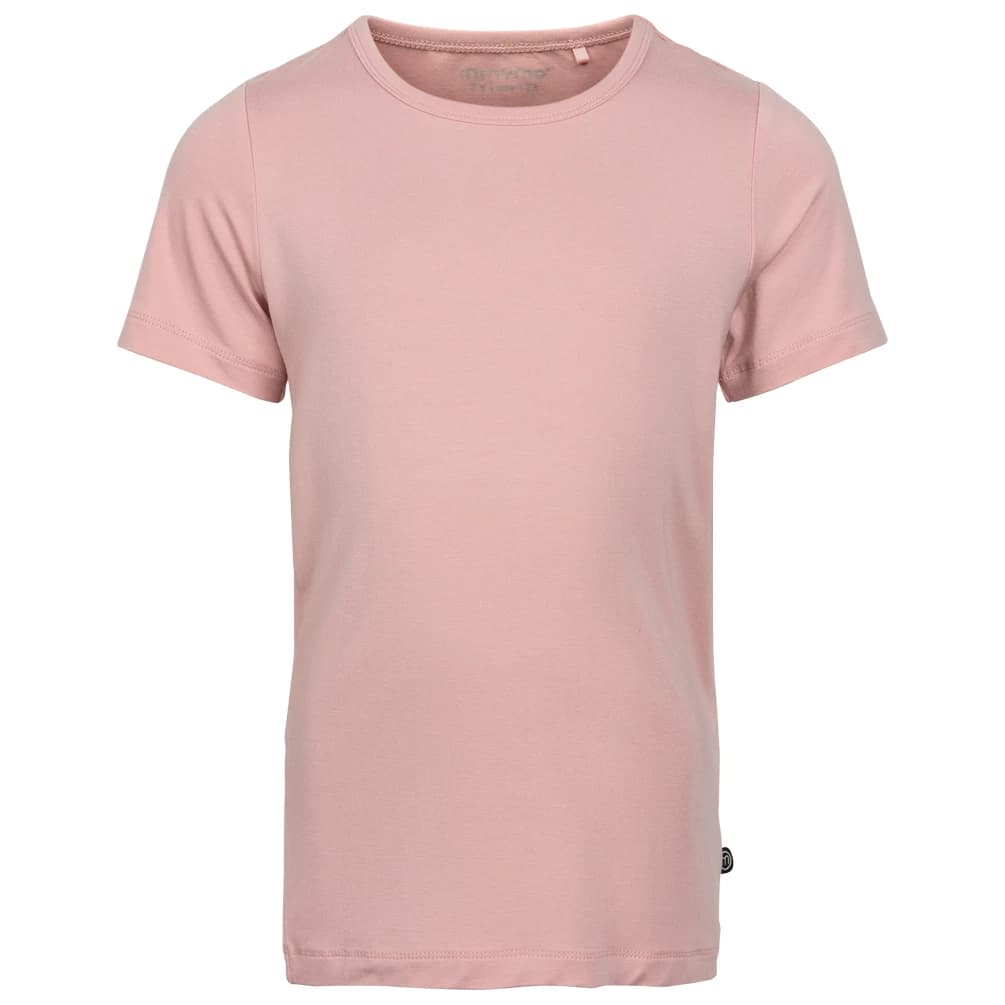 Детски долна фланелка с къс ръкав Minymo Kid's Blouse S/S Bamboo T-shirt - Misty Rose