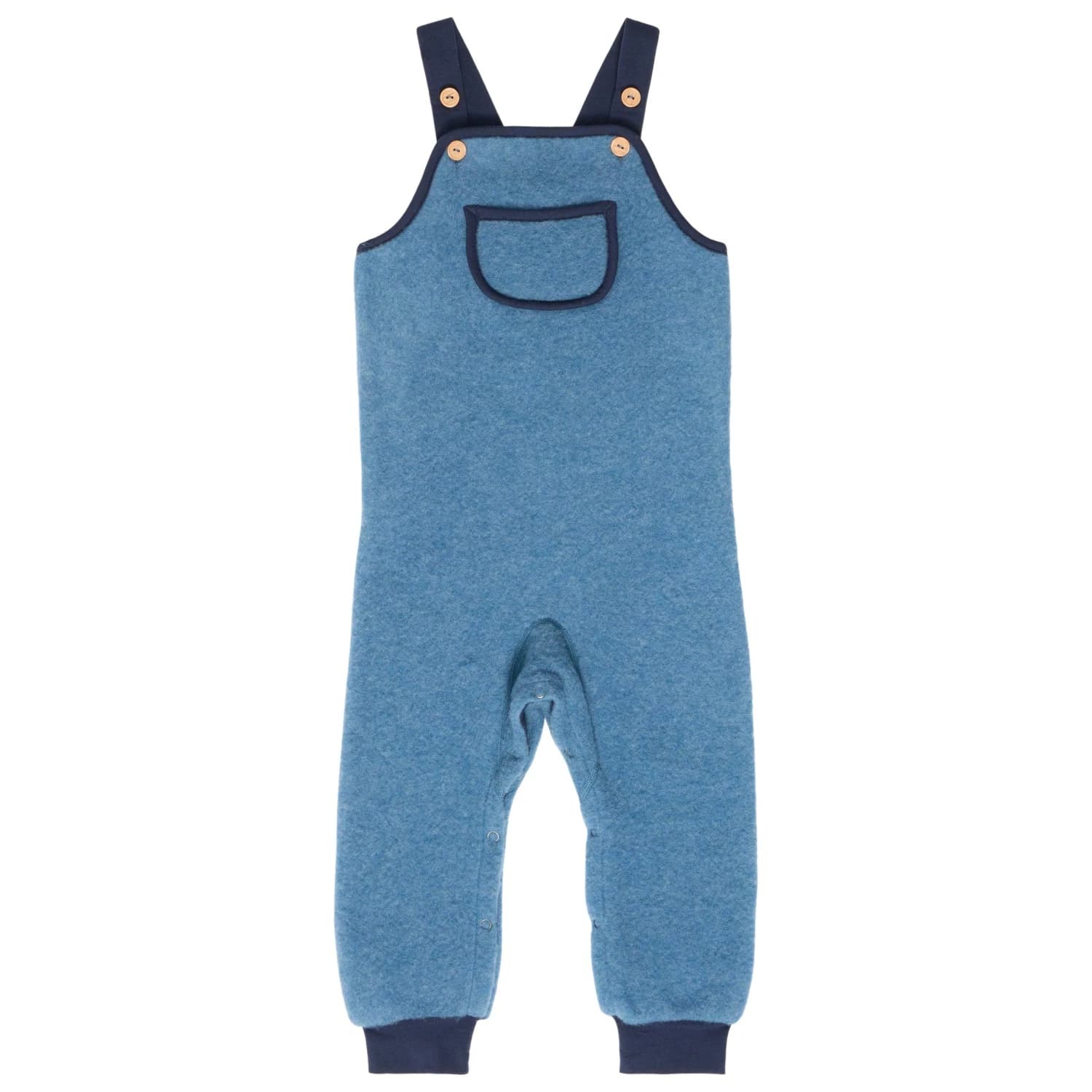 Детски цял костюм Finkid Kid's Keinu Wool Overall - Real Teal / Navy