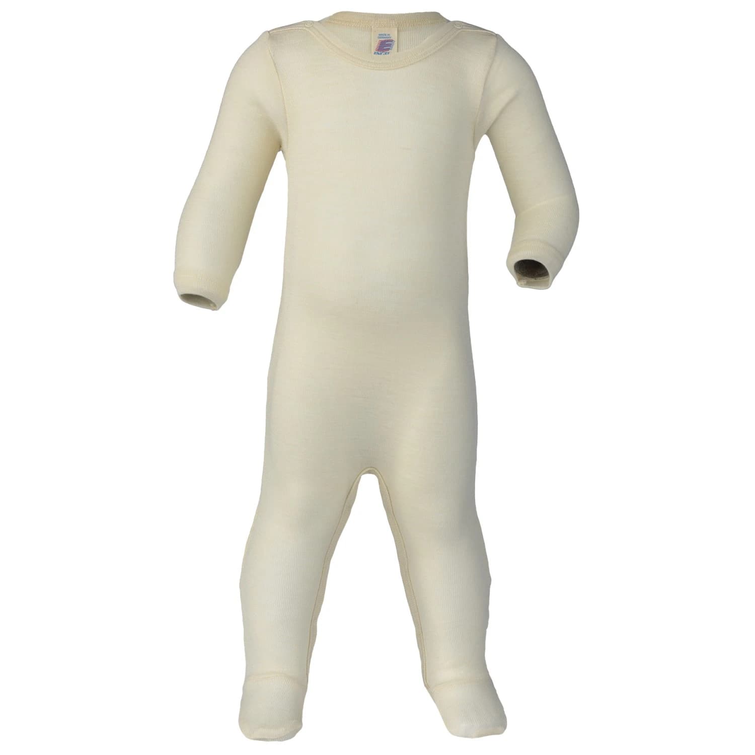 Детски цял костюм Engel Kid's Schlafoverall mit Druckknöpfen Overall - Natur