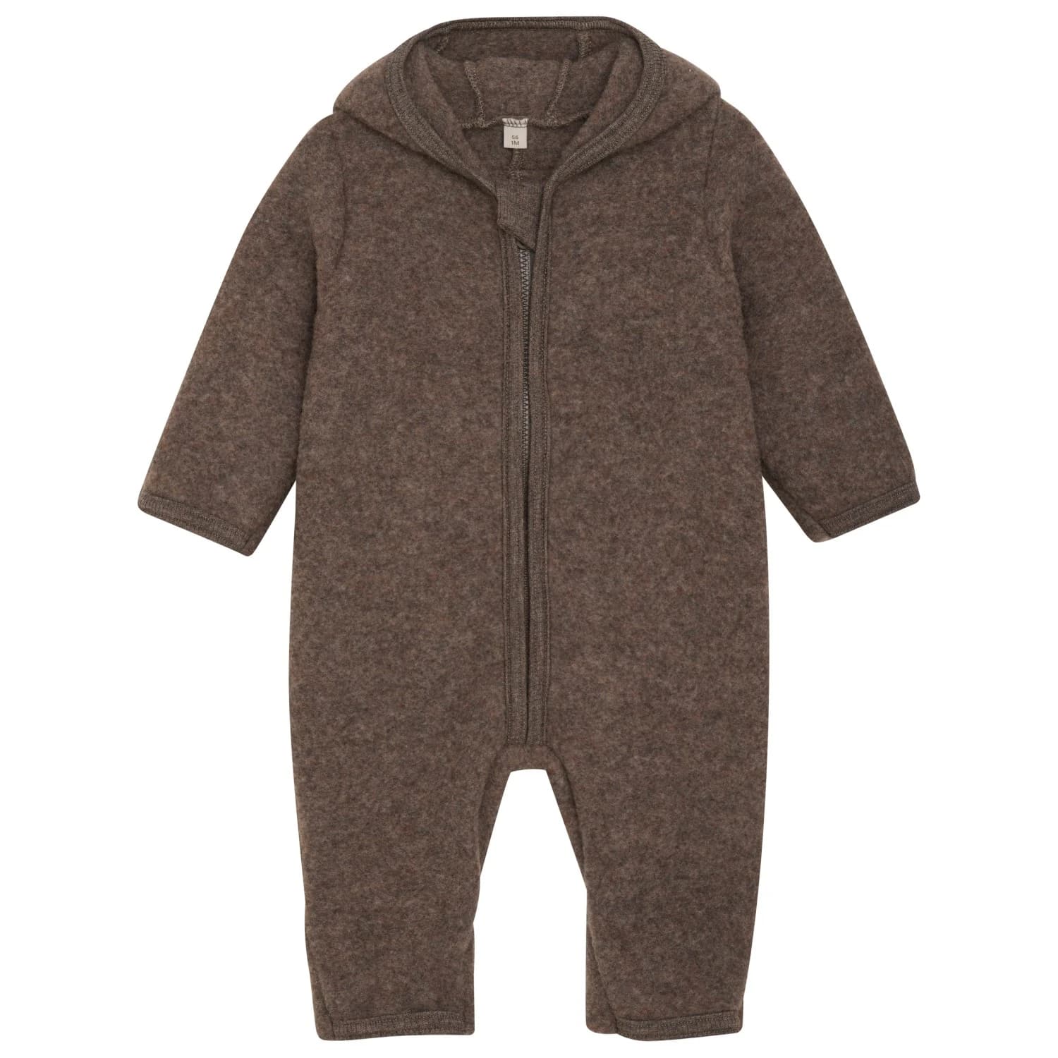 Цял костюм Huttelihut Baby's Pram Suit Wool Fleece Overall - Brown Melange