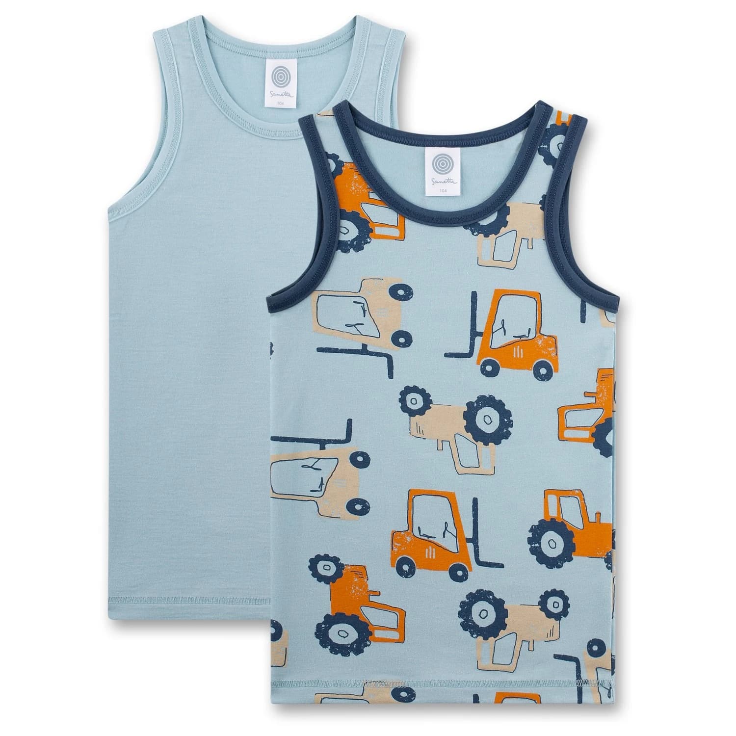 Детски потник Sanetta Kid's DP Shirt 337190+337191 Top - Blue Pale