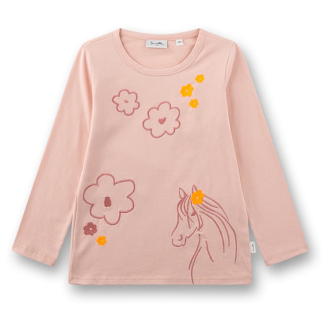 Детска блуза с дълъг ръкав Sanetta Kid's Shirt 12138 Longsleeve - Blush