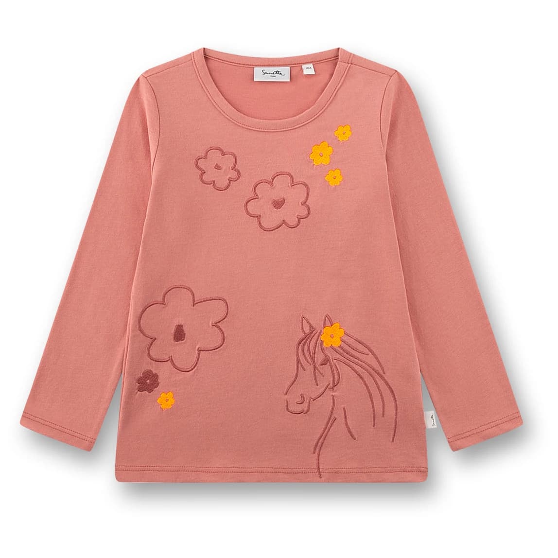 Детска блуза с дълъг ръкав Sanetta Kid's Shirt 12138 Longsleeve - Red Desert