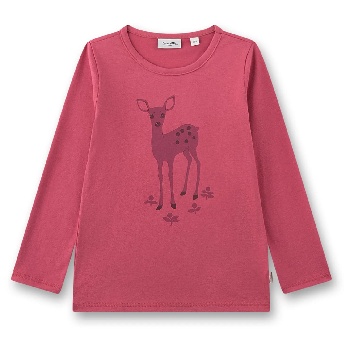 Детска блуза с дълъг ръкав Sanetta Kid's Shirt 12185 Longsleeve - Rose Wine