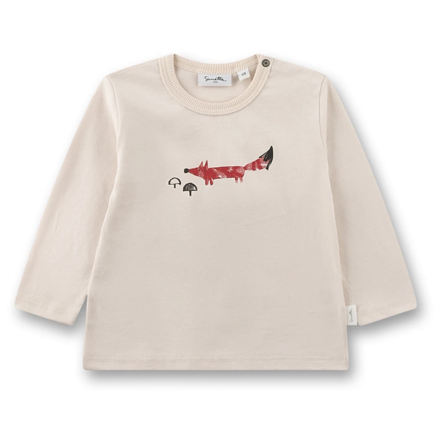 Детска блуза с дълъг ръкав Sanetta Kid's Shirt 12279 Longsleeve - Ecru
