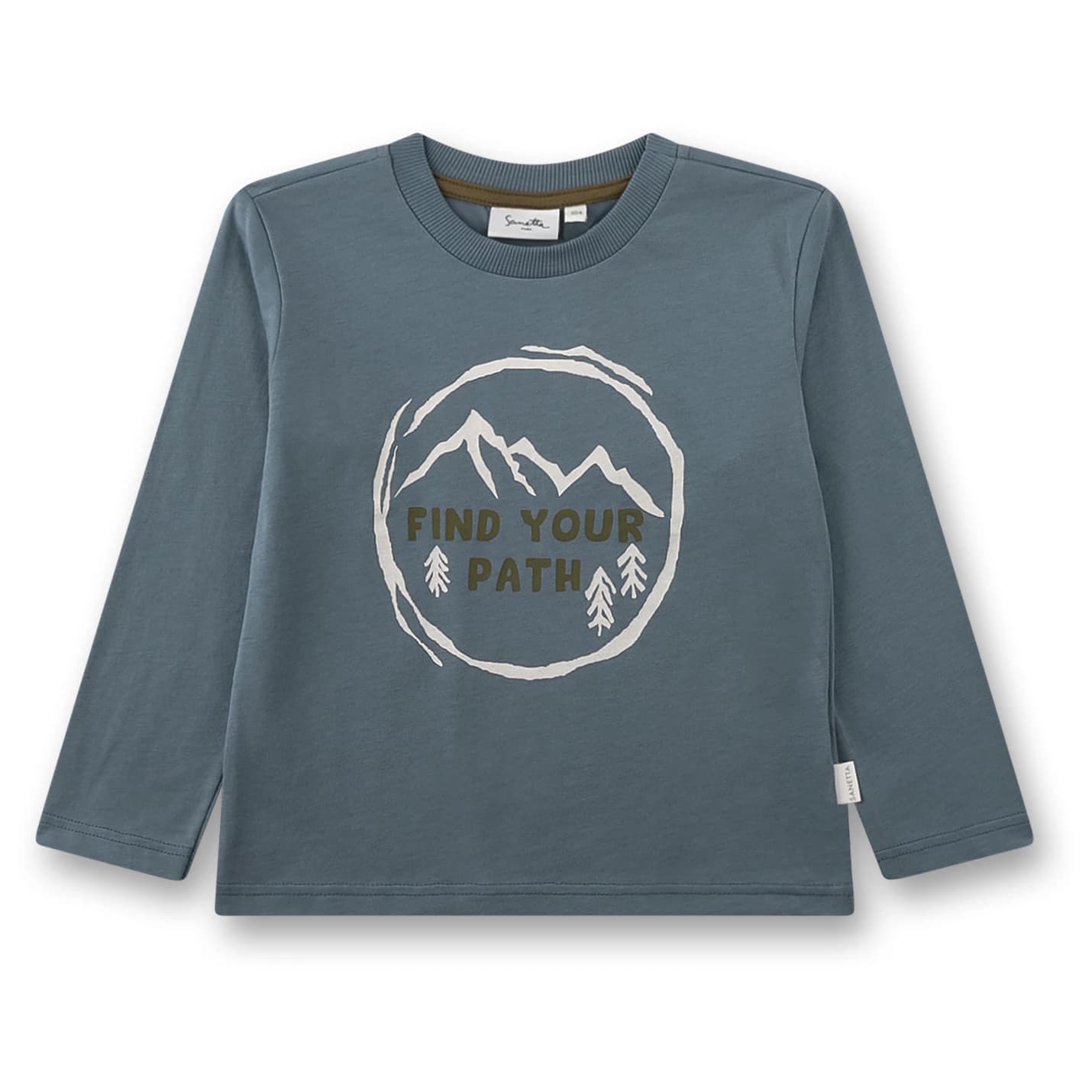 Детска блуза с дълъг ръкав Sanetta Kid's Shirt 12300 Longsleeve - Blue Shaddow