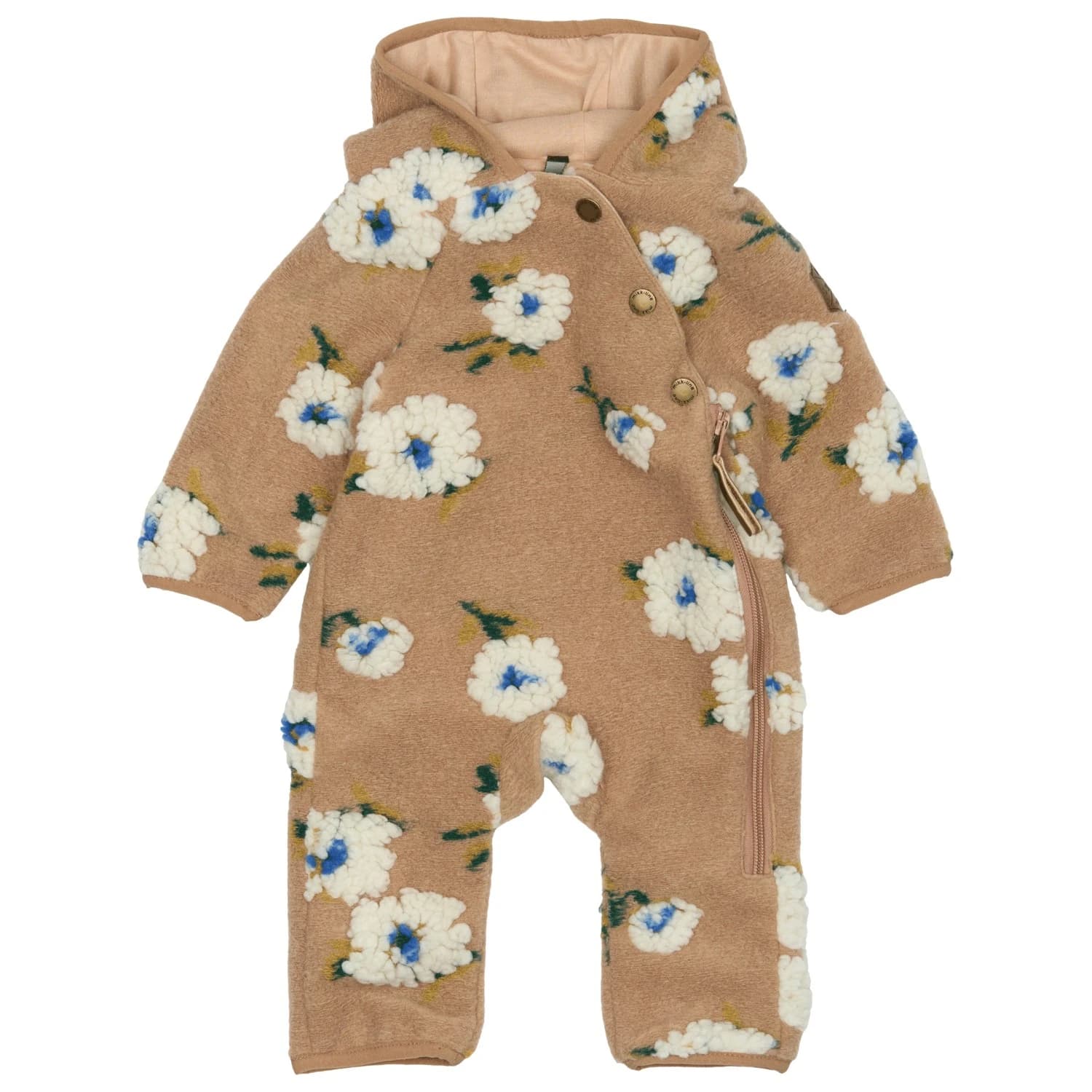 Детски цял костюм Mikk-Line Kid's Teddy Suit Ears Overall - Dijon
