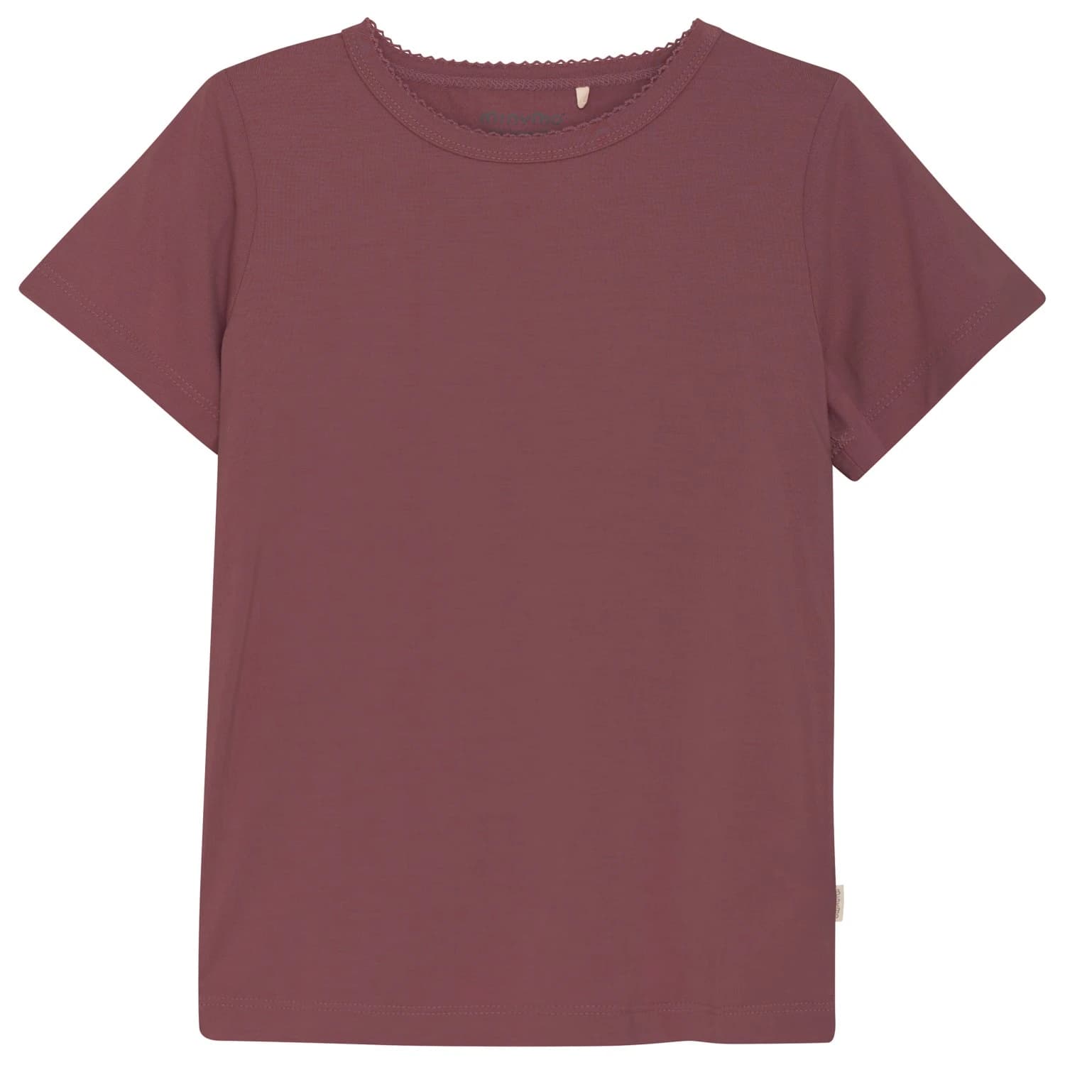 Детски долна фланелка с къс ръкав Minymo Kid's Blouse S/S T-shirt - Rose Brown