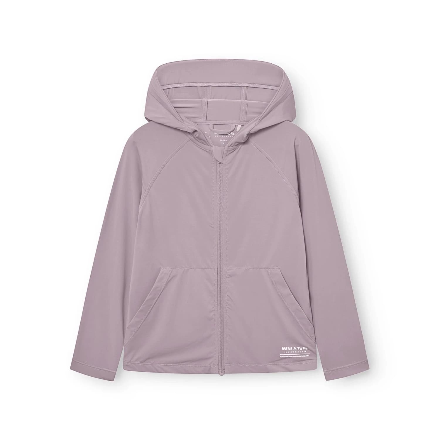 Детско яке за тренировка Mini A Ture Kid's Matdruna UV Skin Hoodie Training jacket - Gull Purple